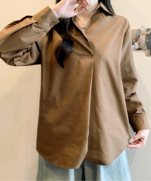 ブラウス シャツ フロントプリーツブラウス レディース ブラウス シャツ フロントプリーツブラウス レディース