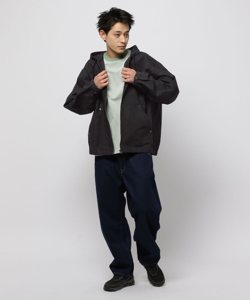 niko and…（ニコアンド） ブルゾン アウター WASHEDフードブルゾン