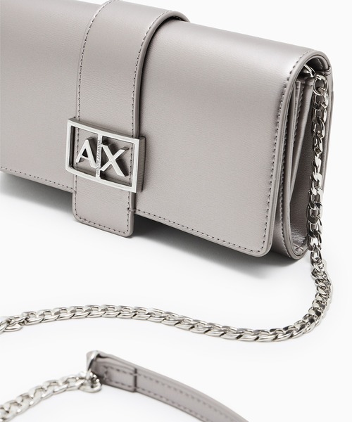 【A|X アルマーニ エクスチェンジ】A|Xロゴ 長財布（新品未使用) AX アルマーニ エクスチェンジ】エンボスロゴジップアラウンド長
