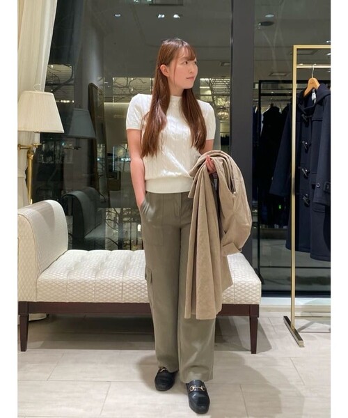 Brooks Brothers ケーブルニット ブラウン M カジュアル スーピマコットン ケーブル クルーネック セーター | Brooks