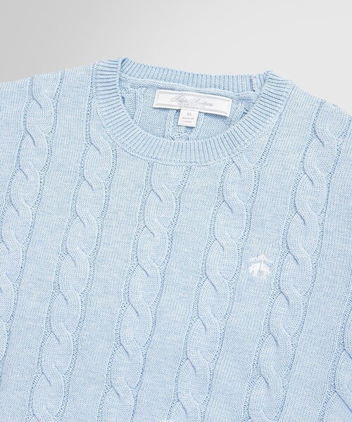 新品未使用タグ付◎Brooks Brothers サマーニット白 綿100％ BROOKS BROTHERS ニット セーター スーピマコットン GFロゴ