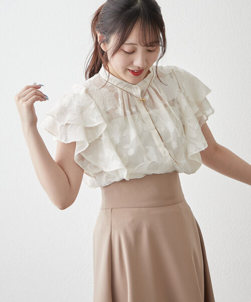 ANOTHER BRANCH OLIVE des ブラウス シャツ 「ON・OFFつかえる