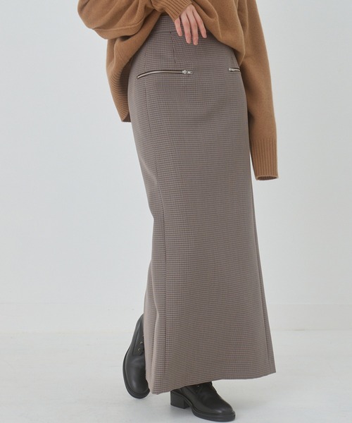 「LE CIEL BLEU」 タイトスカート 34 グレー レディース_画像2