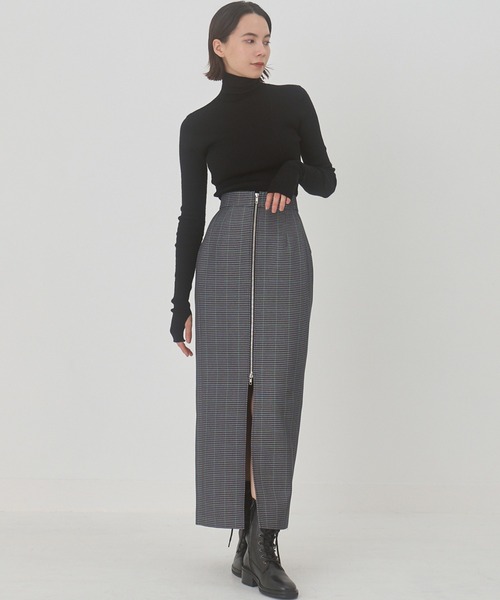 「LE CIEL BLEU」 タイトスカート 34 グレー レディース_画像10