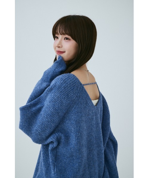 「MIEL CRISHUNANT」 長袖ニット FREE ブラック レディース_画像2