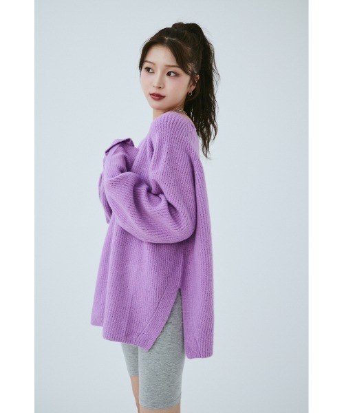 「MIEL CRISHUNANT」 長袖ニット FREE ブラック レディース_画像5