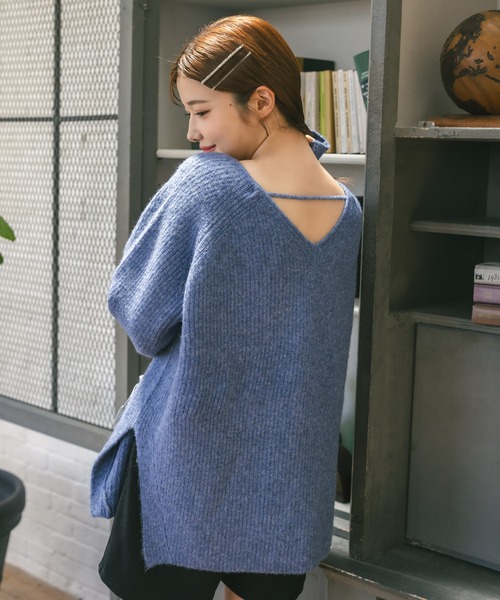 「MIEL CRISHUNANT」 長袖ニット FREE ブラック レディース_画像8