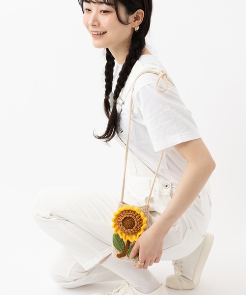 夢を編むパンダ　ころりサコッシュ7点 ROOTOTE broderie-A 6842 FE.サコッシュ 2WAY 動物 刺しゅう