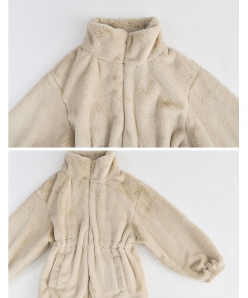 「Re:EDIT」 ジップアップブルゾン MEDIUM ブラック レディース_画像7