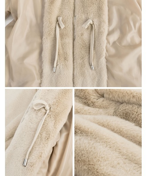 「Re:EDIT」 ジップアップブルゾン MEDIUM ブラック レディース_画像9