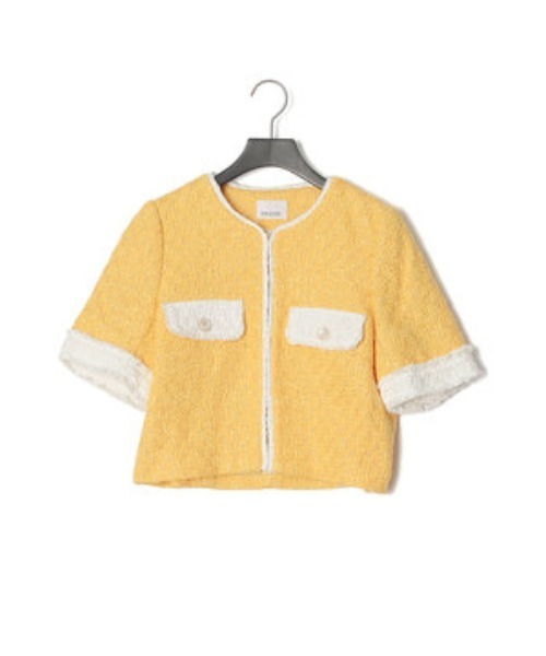 ERADIE（エラディエ） ジャケット ノーカラージャケット Summer tweed