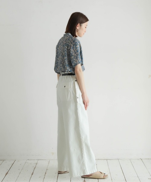 NOMBRE IMPAIR ブラウス シャツ ミニペイズリーPT スタンド