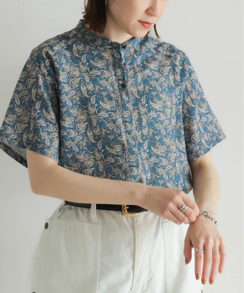 「NOMBRE IMPAIR」 半袖ブラウス FREE ブルー レディース NOMBRE IMPAIR 「NOMBRE IMPAIR」 半袖ブラウス FREE ブルー