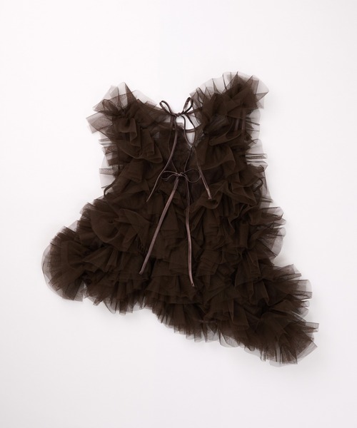NOTREemor asymmetry tulle tops ノートルエモア NOTREemor asymmetry tulle tops - メルカリ