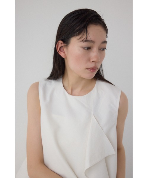 ブラウス シャツ 「PLUS」タックギャザーアシンメトリーブラウス レディース PLUS（AZUL BY MOUSSY） ブラウス シャツ 「PLUS」タック