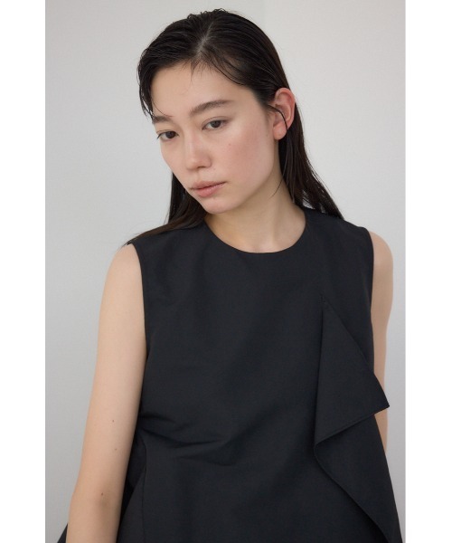 【PLUS】タックギャザーアシンメトリーブラウス/レディース/トップス シャツ　ブラウス  ノースリーブ ブランド AZUL PLUS【SALE】 AZUL BY MOUSSY | 【PLUS】タックギャザーアシンメトリー