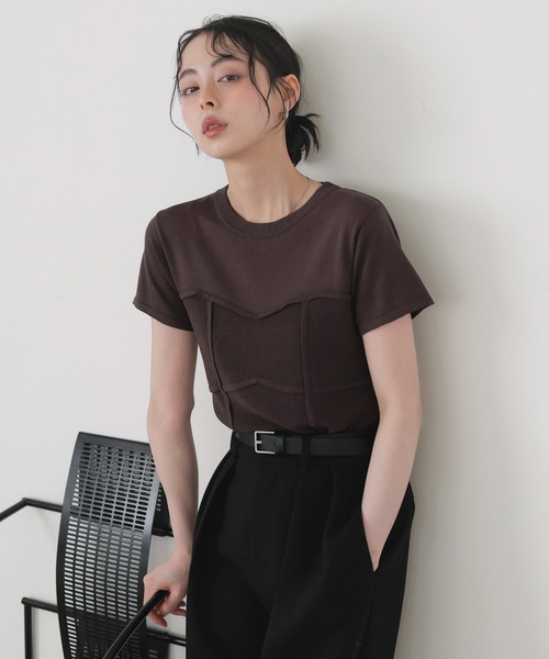LIAN（リアン） tシャツ ビスチェデザインサマーニット レディース