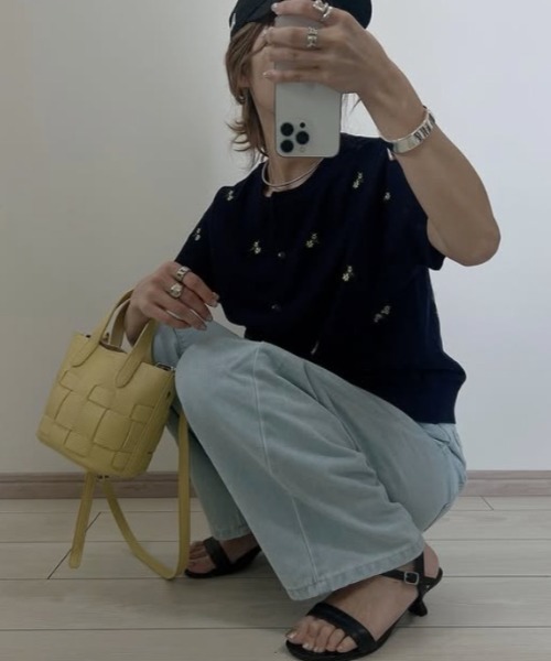 Salvatore Ferragamo フラワープリント 半袖カーディガン フラワープリントカーディガン(カーディガン)｜トップス｜FURFUR