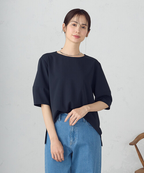 ブラウス シャツ 「UVカット・吸水速乾・接触冷感」kireri ランタンスリーブ ブラウス / セットアップ対応 レディース COMME CA ISM ブラウス シャツ 「UVカット・吸水速乾・接触冷感