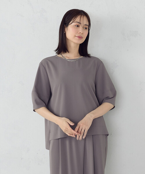 ブラウス シャツ 「UVカット・吸水速乾・接触冷感」kireri ランタンスリーブ ブラウス / セットアップ対応 レディース