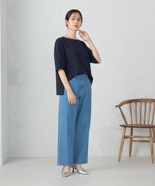 ブラウス シャツ 「UVカット・吸水速乾・接触冷感」kireri ランタンスリーブ ブラウス / セットアップ対応 レディース COMME CA ISM ブラウス シャツ 「UVカット・吸汗速乾・接触冷