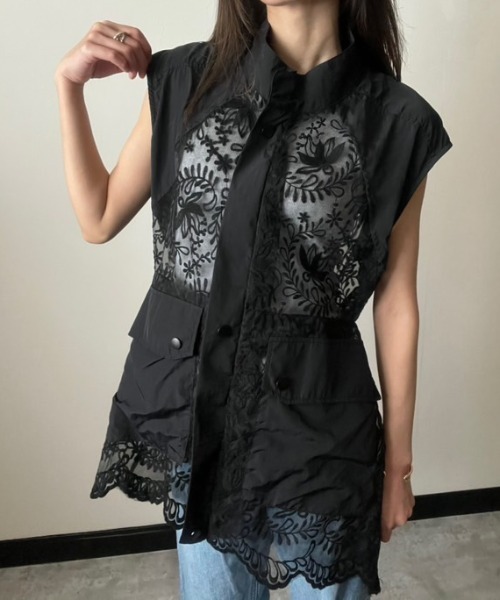 ベスト ジレ レース使いベスト レディース deux amour ベスト ジレ レースベスト レディース : ZOZOTOWN