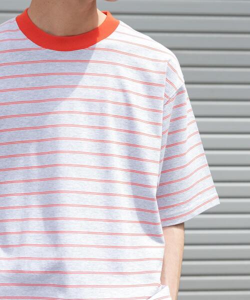 FORK&SPOON（フォークアンドスプーン） tシャツ カラーボーダー