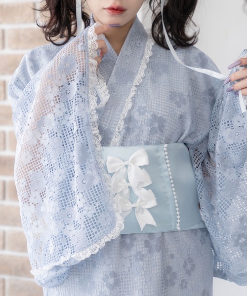 浴衣 レース 浴衣 セパレート 4way浴衣 4点セット レディース浴衣