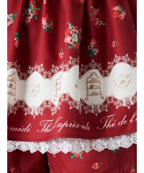 Ank Rouge ワンピース AFTERNOON TEA PRINT SET UP : ZOZOTOWN