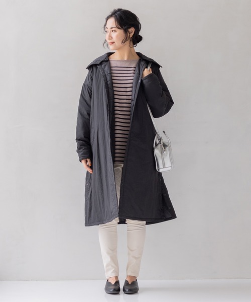 「フェリシモMama」 コート MEDIUM ブラック レディース_画像3