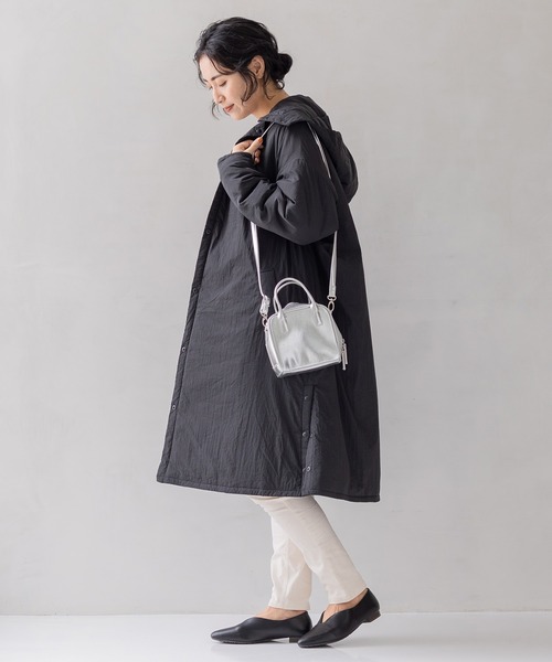 「フェリシモMama」 コート MEDIUM ブラック レディース_画像5