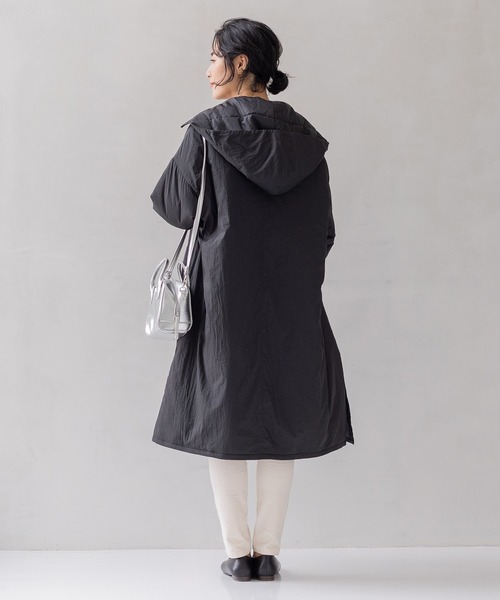 「フェリシモMama」 コート MEDIUM ブラック レディース_画像6