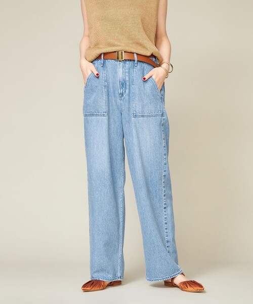 【別注】＜upper hights for conte＞ デニムワイドパンツ 別注】＜upper hights for conte＞ デニムワイドパンツ DEUX②