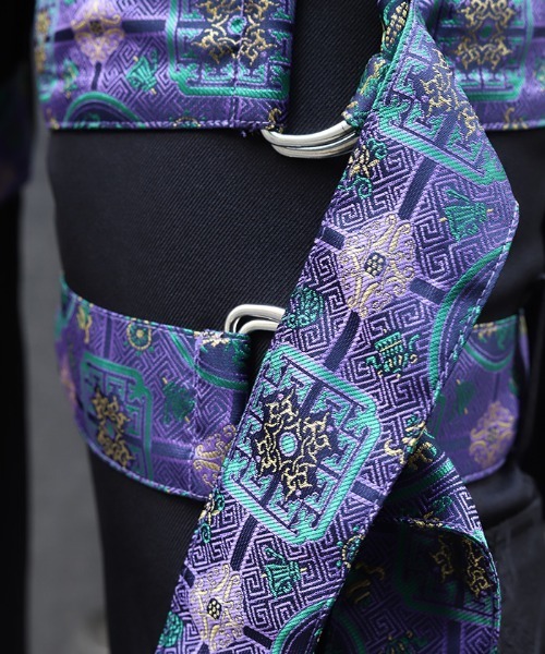 REZEN カーゴパンツ REZEN（リゼン） パンツ 和柄JQベルト付カーゴパンツ メンズ