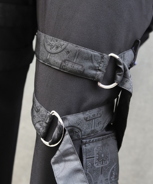 REZEN（リゼン） パンツ 和柄JQベルト付カーゴパンツ メンズ