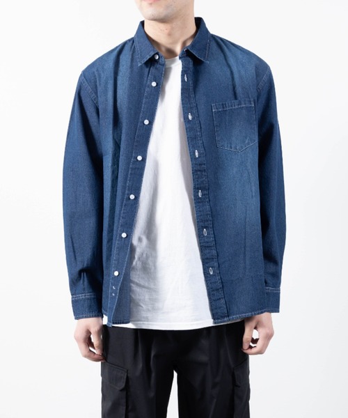 シャツ 6.5oz ライトデニムシャツ メンズ レディース : ZOZOTOWN Yahoo