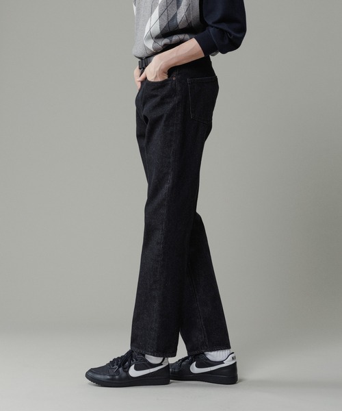 「ADAM ET ROPE'」 デニムパンツ M ブラック系その他 メンズ