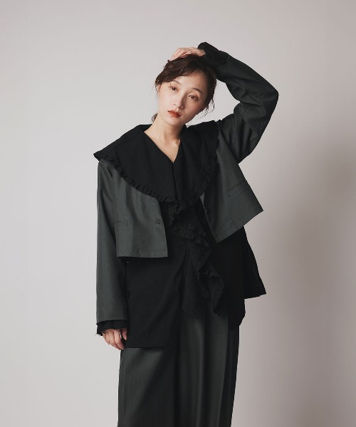 W：Huku ジャケット テーラードジャケット 「W:Huku / ストレッチ 