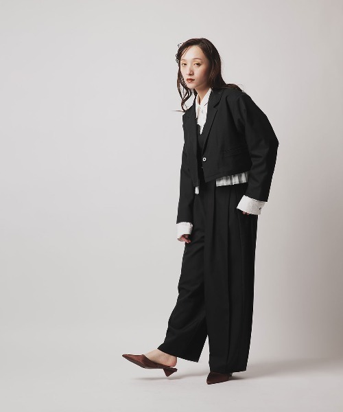 W：Huku ジャケット テーラードジャケット 「W:Huku / ストレッチ 