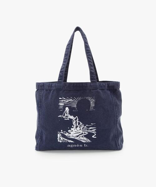 超美品✨️値下げ中✨️☆agnes b.かごバッグ トートバッグ ブルー 青☆ アニエスベー バッグ トートバッグ（色：ブルー系）のおすすめ