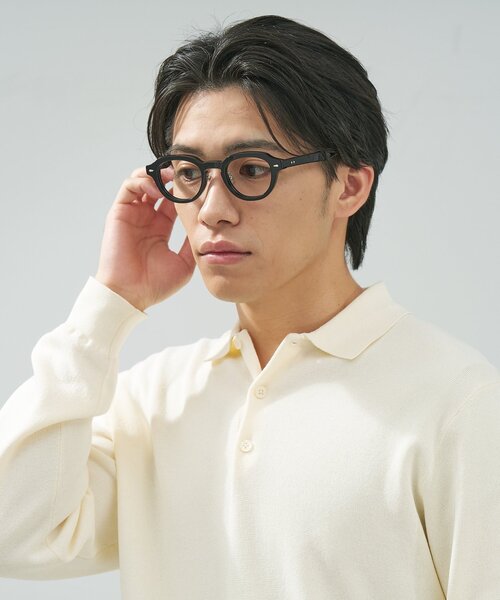 Zoff（ゾフ） 伊達メガネ メガネ 眼鏡 ボストン型 メガネ｜黒縁