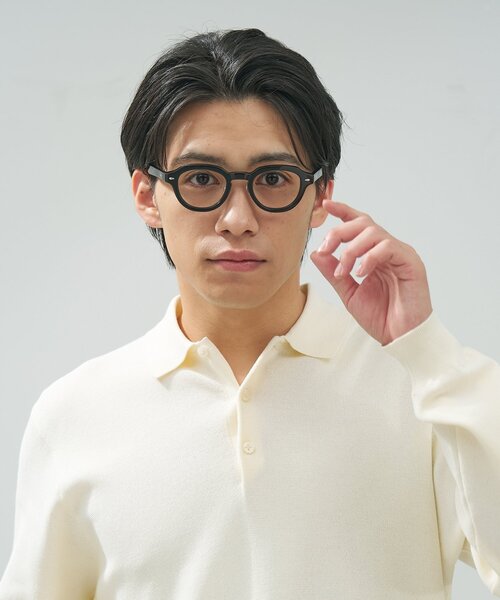 Zoff（ゾフ） 伊達メガネ メガネ 眼鏡 ボストン型 メガネ｜黒縁