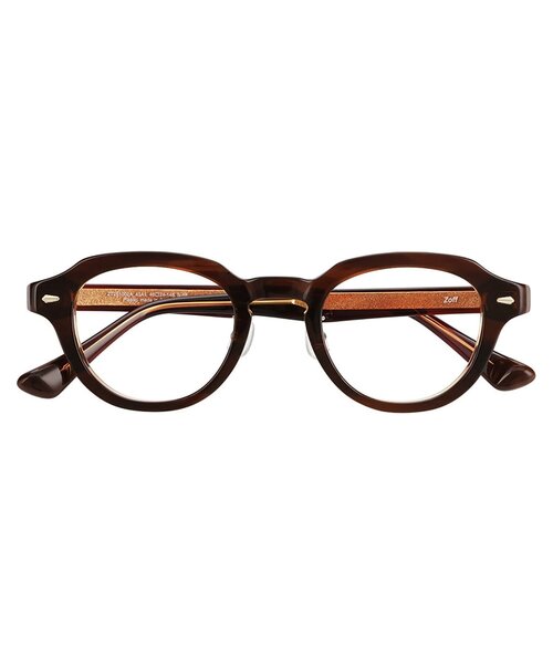 Zoff（ゾフ） 伊達メガネ メガネ 眼鏡 ボストン型 メガネ｜黒縁
