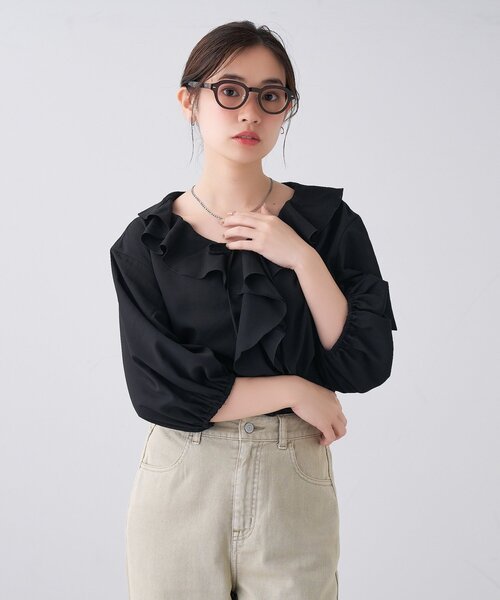 Zoff（ゾフ） 伊達メガネ メガネ 眼鏡 ボストン型 メガネ｜黒縁