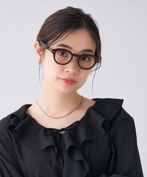 Zoff（ゾフ） 伊達メガネ メガネ 眼鏡 ボストン型 メガネ｜黒縁