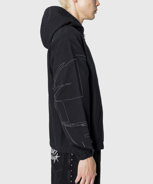 PLEASURES（プレジャーズ） パーカー × DAFTPUNK DIGITAL ZIP PONCHO