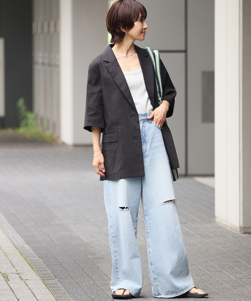 「JOURNAL STANDARD relume」 テーラードジャケット FREE ブラック レディース