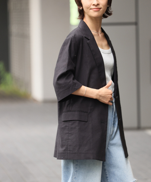 「JOURNAL STANDARD relume」 テーラードジャケット FREE ブラック レディース
