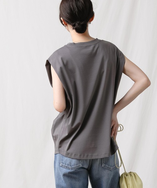 「Gready Brilliant」 ノースリーブトップス 38 チャコールグレー レディース_画像6