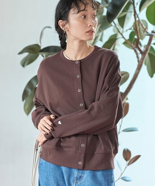 coen（コーエン） カーディガン 「再入荷/新色登場」ハートモチーフ裏